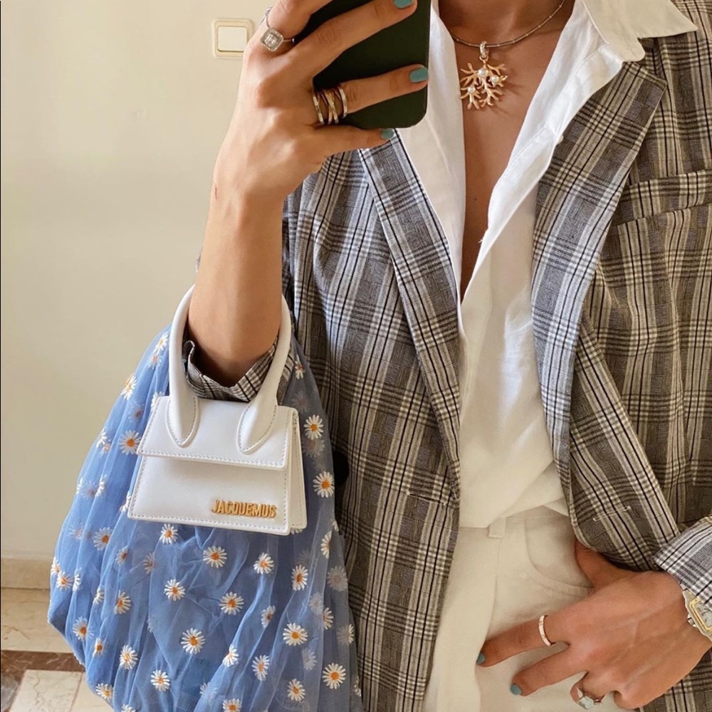 Bloggers Favorite Zara Embroidered Tulle Bag without tags